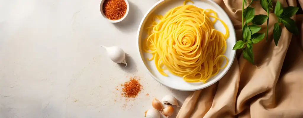 Espagueti Alfredo con Pollo y Brócoli