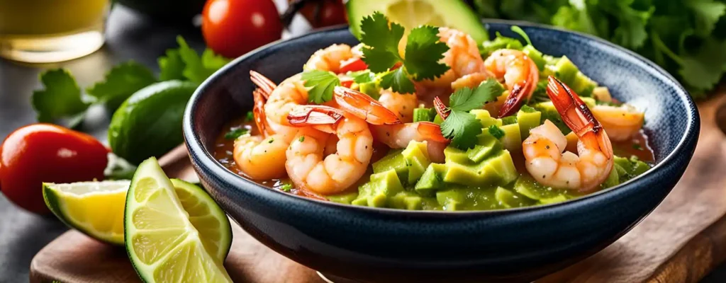 Camarones en Aguachile